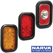 Narva Model 46 LED Rear Direction Lamps with Vinyl Grommet - 160 x 112mm
